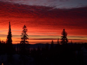 Sunset from the deck