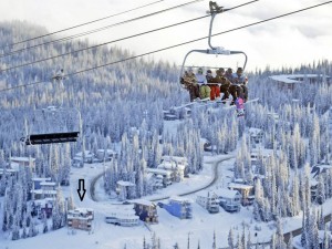 Chateau Silver Star from the Comet Lift